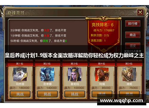 皇后养成计划1.9版本全面攻略详解助你轻松成为权力巅峰之主